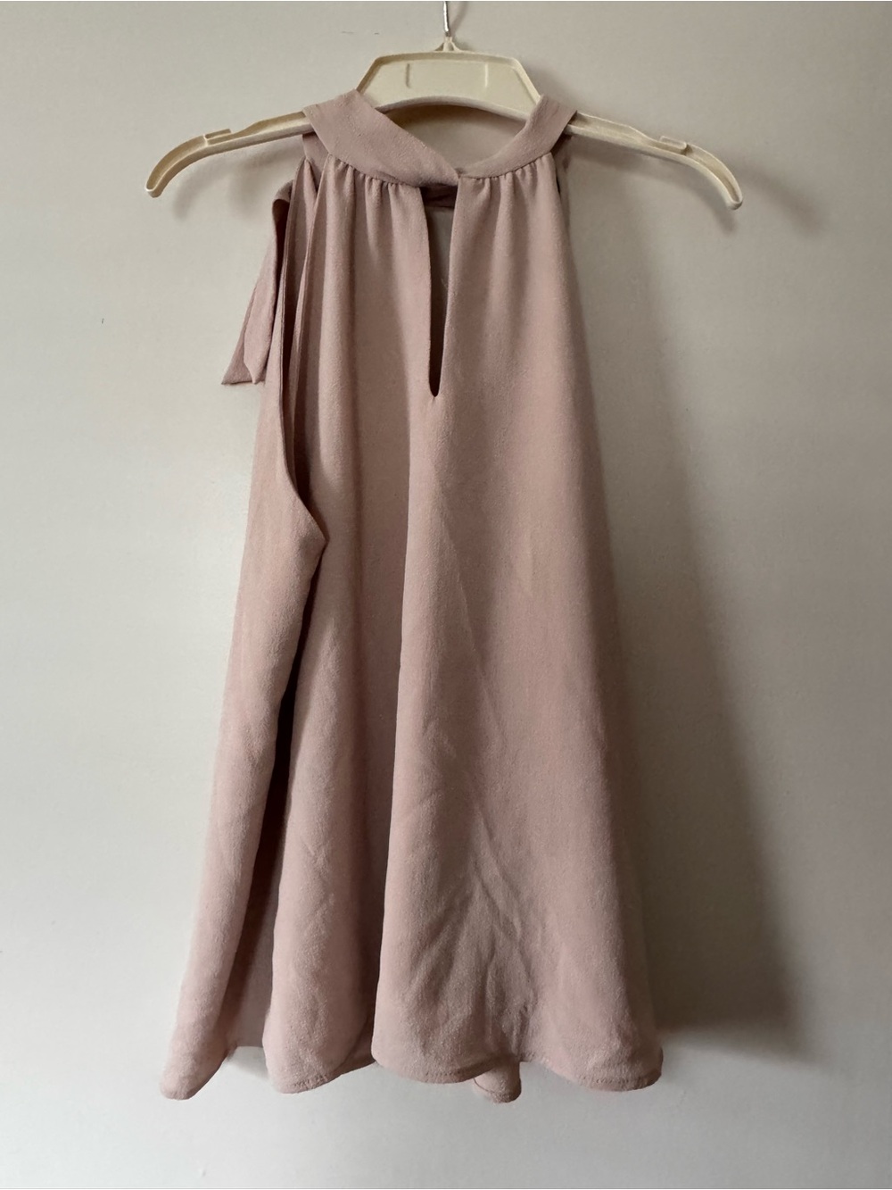 Vici Blush Pink A-Line Halter Shirt
